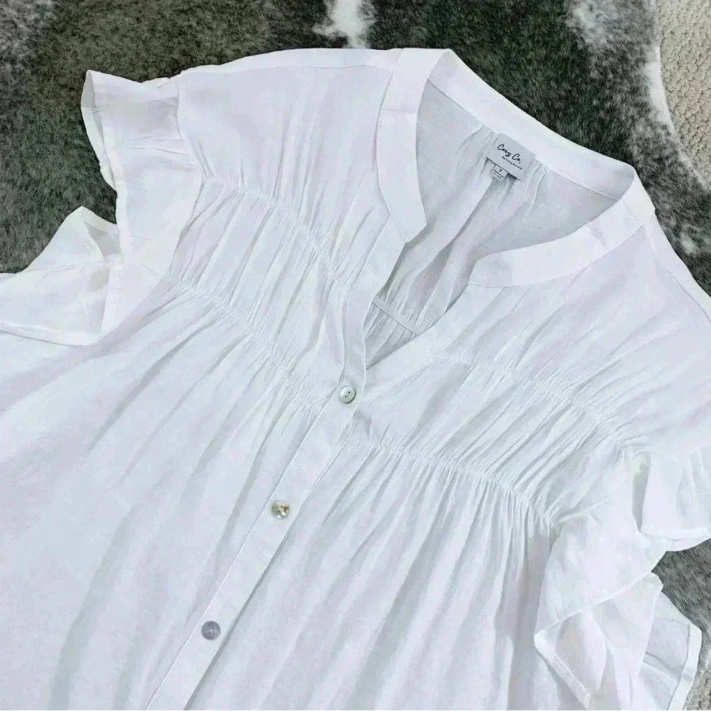 Cozy Co. Ruffle Blouse